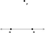  Line L with point P