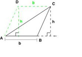 Proof of triangle area formula