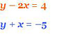 System of 2 variable linear equations