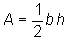 Formula for area of a triangle