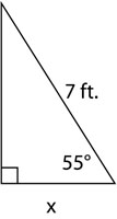 Solving for x triangle