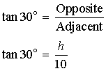 Solving for tangent